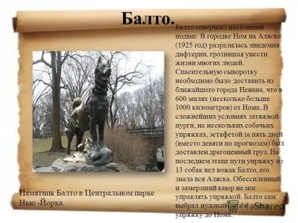 Презентація на тему пам'ятники собакам (презентація) Презентація на тему пам'ятники собакам