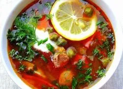Рецепт класичної солянки з картоплею (картоплею) Рецепт класичної солянки з картоплею