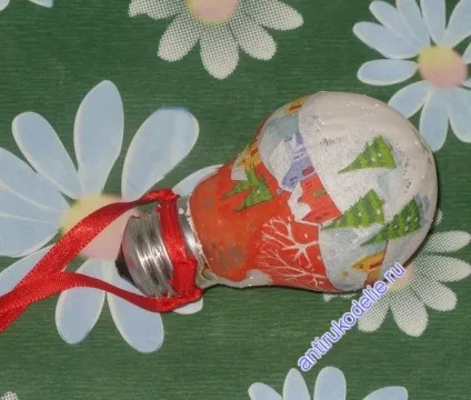 Саморобна ялинкова іграшка з лампочки (майстер-клас), антірукоделіе (лампочки) Саморобна ялинкова іграшка з лампочки (майстер-клас), антірукоделіе