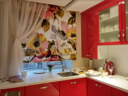 Штори для сучасної кухні фото (сучасної) Штори для сучасної кухні фото
