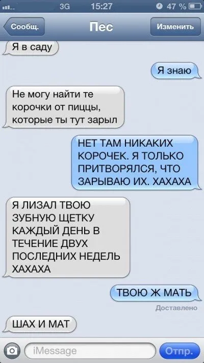 Sms-листування з собакою (47 фото) (бульдог) Sms-листування з собакою (47 фото)