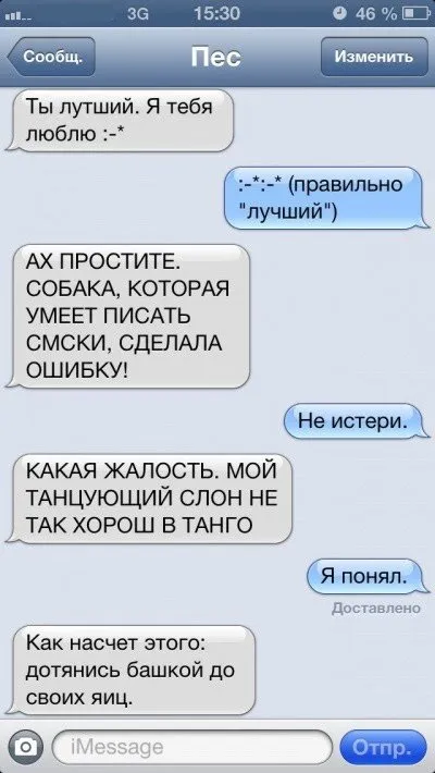 Sms-листування з собакою (47 фото) (численних) Sms-листування з собакою (47 фото)