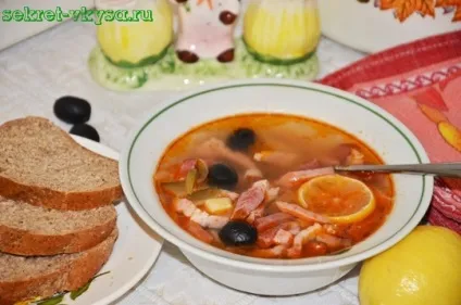 Солянка з картоплею, солянка м'ясна з картоплею