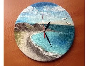 Створюємо повстяні годинник - ярмарок майстрів - ручна робота, handmade (полімерна глина) Створюємо повстяні годинник - ярмарок майстрів - ручна робота, handmade