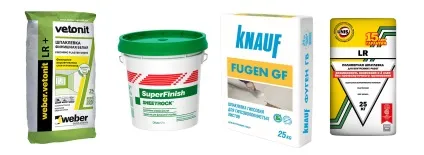 Порівняння шпаклівок від sheetrock, knauf, vetonit - як вибрати кращу шпаклівку (sheetrock) Порівняння шпаклівок від sheetrock, knauf, vetonit - як вибрати кращу шпаклівку