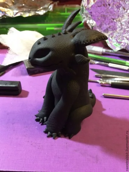 Створення статуетки «нічна фурія» - ярмарок майстрів - ручна робота, handmade (процес роботи) Створення статуетки «нічна фурія» - ярмарок майстрів - ручна робота, handmade