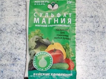 Сульфат магнію добриво - застосування для рослин (магнію) Сульфат магнію добриво - застосування для рослин