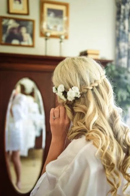 Весільні зачіски з живими квітами (зачіски) Весільні зачіски з живими квітами