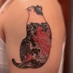 Тату японський короп коі значення, фото і ескізи (короп) Тату японський короп коі значення, фото і ескізи