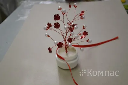 Майстер-клас декоративне дерево з бісеру, намистин і пайеток «квіти любові», всеукраїнські та (бісеру) Майстер-клас декоративне дерево з бісеру, намистин і пайеток «квіти любові», всеукраїнські та