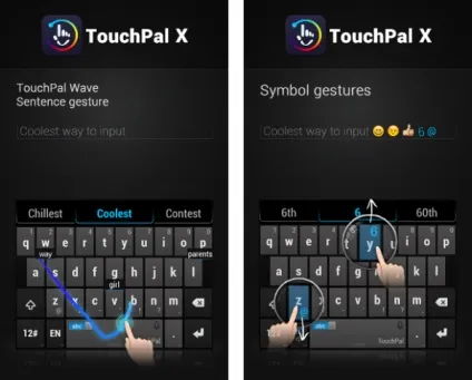 Touchpal x найшвидша клавіатура (доступних) Touchpal x найшвидша клавіатура