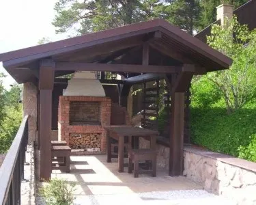 Вуличний садовий річний камін для дачі (вуличний) Вуличний садовий річний камін для дачі