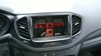 Установка 2 din магнітоли на лада веста (2 din магнітола лада веста) Установка 2 din магнітоли на лада веста