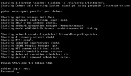 установка debian