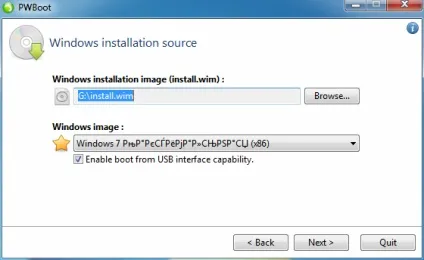 Установка windows 7 на usb-накопичувач (допомогою утиліти ImageX) Установка windows 7 на usb-накопичувач