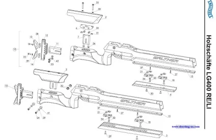 Гвинтівка walther lg 400 holzschaft freihand (схема) Гвинтівка walther lg 400 holzschaft freihand