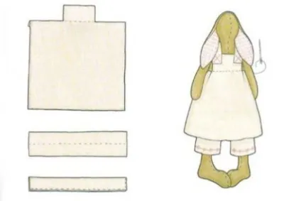 Форма зайця тильди в натуральну величину, ls (handmade) Форма зайця тильди в натуральну величину, ls