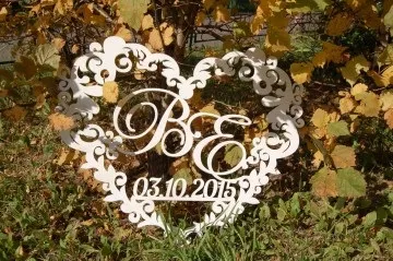 Замовити вензель на весілля з ініціалами