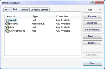 Міграція з outlook express в windows mail