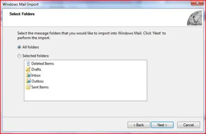 Міграція з outlook express в windows mail