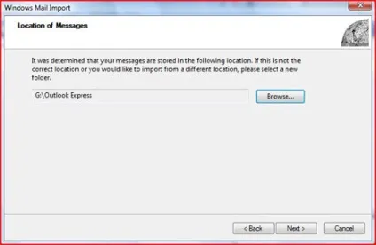 Міграція з outlook express в windows mail