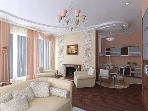 Зонування вітальні і кухні - ідеї і варіанти (з фото) (вітальні) Зонування вітальні і кухні - ідеї і варіанти (з фото)