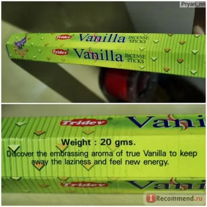 Ароматичні палички tridev vanilla - «і прийшов аромат ванілі в мій чого потрібні ті або інші (аромат) Ароматичні палички tridev vanilla - «і прийшов аромат ванілі в мій чого потрібні ті або інші