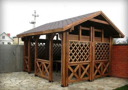Альтанки з дерева фото