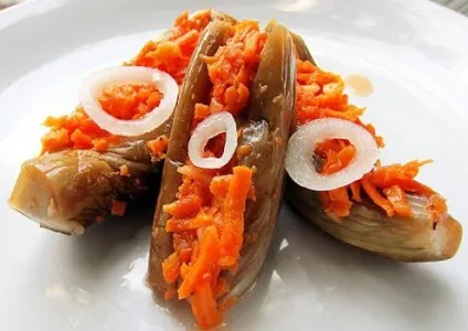 Баклажани, фаршировані морквою (баклажани) Баклажани, фаршировані морквою