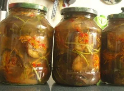 Баклажани, фаршировані морквою (фаршировані морквою слід) Баклажани, фаршировані морквою