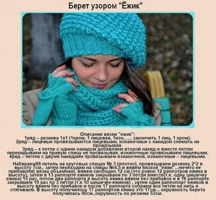 Бере спицями схема і опис для початківців - 40 моделей (відео) (спицями) Бере спицями схема і опис для початківців - 40 моделей (відео)