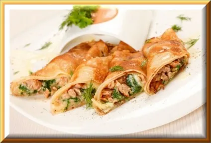 Млинці з куркою, грибами і сиром, ода кулінарії (грибами та сиром) Млинці з куркою, грибами і сиром, ода кулінарії