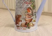 Декупаж лійки ІКЕА і майстер-клас, фото металевої, відео та картинки, ярмарок майстрів, осінні (декупаж) Декупаж лійки ІКЕА і майстер-клас, фото металевої, відео та картинки, ярмарок майстрів, осінні
