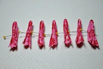 Квітка канзаші з тканини (квітка з тканини своїми руками) Квітка канзаші з тканини