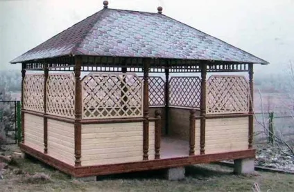 Дачні альтанки існуючі різновиди, форми, фото, монтаж своїми руками (альтанка дача фото дачний) Дачні альтанки існуючі різновиди, форми, фото, монтаж своїми руками