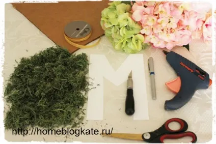 Декоративні букви з квітів своїми руками (своїми) Декоративні букви з квітів своїми руками
