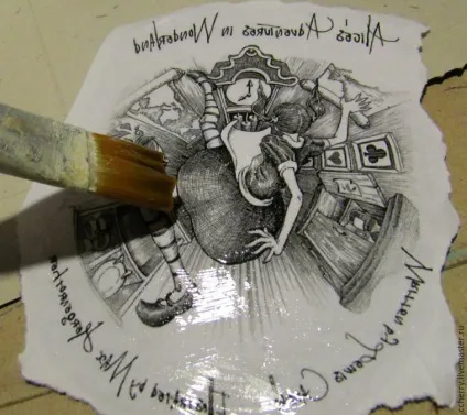 Декупаж на металевій лійці - ярмарок майстрів - ручна робота, handmade (паста структурна) Декупаж на металевій лійці - ярмарок майстрів - ручна робота, handmade