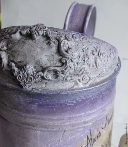 Декупаж на металевій лійці - ярмарок майстрів - ручна робота, handmade (сухий пензлем наносимо) Декупаж на металевій лійці - ярмарок майстрів - ручна робота, handmade
