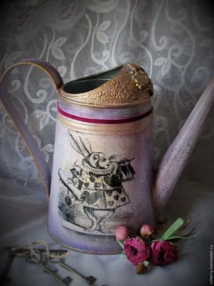 Декупаж на металевій лійці - ярмарок майстрів - ручна робота, handmade (кисті) Декупаж на металевій лійці - ярмарок майстрів - ручна робота, handmade