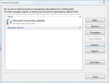 Міграція з outlook express в windows mail