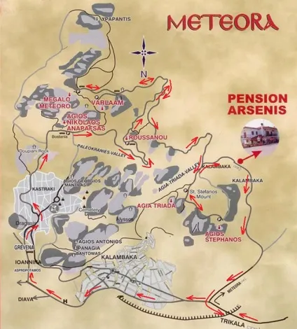 монастирі метеори