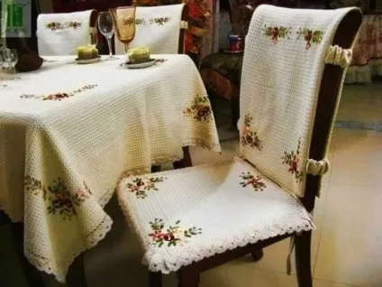Чохли на стільці для кухні фото в інтер'єрі, викрійки своїми руками (фото) Чохли на стільці для кухні фото в інтер'єрі, викрійки своїми руками