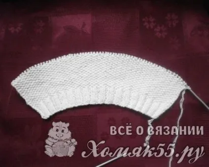 Чепчик для новонародженого спицями (спиці пров'язуємо разом) Чепчик для новонародженого спицями