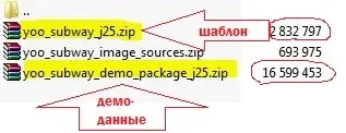 Демо дані joomla