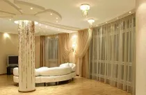 Дизайн вітальні з колонами, інтер'єр, фото, ремонт квартири (вітальні) Дизайн вітальні з колонами, інтер'єр, фото, ремонт квартири