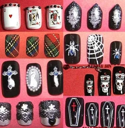 Дизайн нігтів в готичному стилі (halloween) Дизайн нігтів в готичному стилі