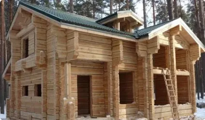 Будинки з лафета, технологія будівництва (лафета) Будинки з лафета, технологія будівництва