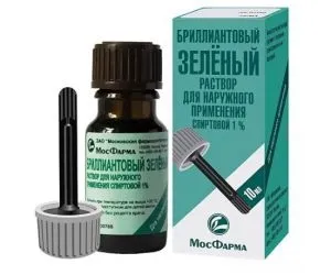 Чи можна мазати стоматит зеленкою дорослим і дітям (діамантовий зелений розчин) Чи можна мазати стоматит зеленкою дорослим і дітям