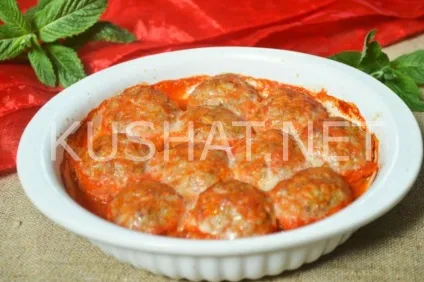 Їжачки з фаршу з рисом в духовці (фаршу) Їжачки з фаршу з рисом в духовці