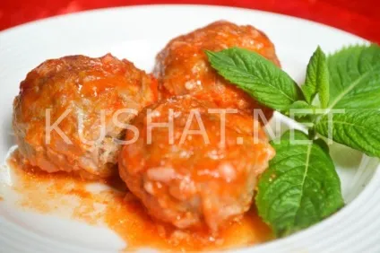 Їжачки з фаршу з рисом в духовці (духовці) Їжачки з фаршу з рисом в духовці